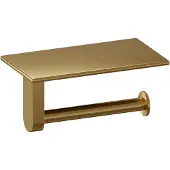 Brauer Toiletrolhouder met planchet goud geborsteld PVD