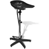 vidaXL Salonwastafel zwart