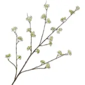 Silk-ka Kunstbloem-Zijden Bloem Dille Tak Crème Lime Groen 115 cm