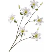 Silk-ka Kunstbloem-Zijden Bloem Clematis Tak Crème 114 cm