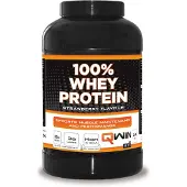 Qwin 100% Whey Protein Aardbei - 2400 gr