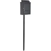 Ks Verlichting - brievenbus - B6 - vrijstaande brievenbus - zwart - aluminium - klassiek