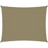 vidaXL Zonnescherm rechthoekig 2,5x3,5 m oxford stof beige