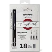 Sheaffer kalliegrafieset - zwart - penpunten F/M/B