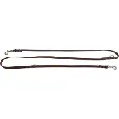 Animal Boulevard Ab30125 - Hals- En Leibanden - Hond - Ab Country Leather Handvrij Leiband Bruin-12mmx200cm - Maat: 12mmx200cm - 198049