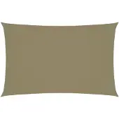 vidaXL Zonnescherm rechthoekig 2,5x5 m oxford stof beige