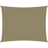 vidaXL Zonnescherm rechthoekig 3,5x4,5 m oxford stof beige