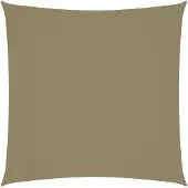vidaXL Zonnescherm vierkant 4x4 m oxford stof beige