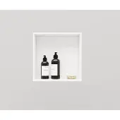 Arcqua Opbouwnis Alcove 30x30x10 cm Solid Surface Mat Wit