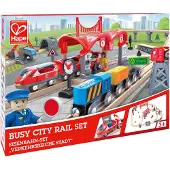 Hape Bustling City Track Set Veelkleurig Kinderen