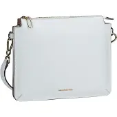 Mandarina Duck Leren Schoudertas Luna Crossover Optical White Wit