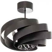 Domiluce Plafondlamp Vento, dimbaar, zwart, Woon-/ Eetkamer, metaal, Modern, plafondlamp