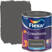 Flexa Creations lak industrial grey zijdeglans 750 ml
