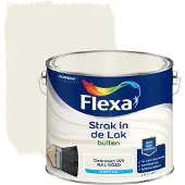 Flexa Strak in de lak voor buiten RAL 9010 gebroken wit zijdeglans 2,5 liter