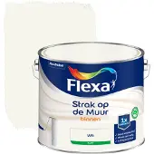 Flexa Strak Op De Muur Muurverf - Mat - Wit - 2,5l