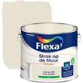 Flexa Strak Op De Muur Muurverf - Mat - Crème Wit / Ral 9001 - 2,5l