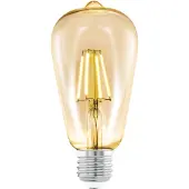 Eglo - Ledlamp - E27 - 220 Lm - ST64 Rustique - Amber 2200K - E27 - Grote Fitting