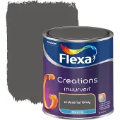 Flexa Creations muurverf industrial grey zijdemat 1 liter