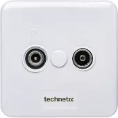Technetix wandcontactdoos TRAS-2000 SHOP compleet / KabelKeur en Ziggo Geschikt