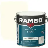 Rambo Pantserlak Trap Dekkend Zijdeglans RAL9010 2,5 LTR