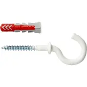 Fischer DuoPower Serie - Nylon Plug - 6x30 mm - Met Ronde Haak