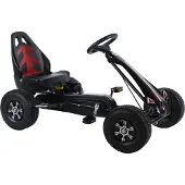 Volare Go Kart Racing Car - Jongens - Groot - Luchtbanden - zwart