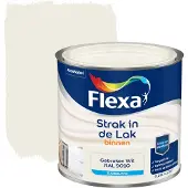 Flexa Strak in de lak voor binnen ral 9010 gebroken wit zijdeglans 250 ml
