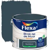 Flexa Strak Op De Muur Muurverf - Mat - Nachtblauw (2019) - 2,5l