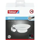 TESA SMOOZ 40324-00000-00 Zeepschaaltje Chroom (glanzend), Wit (gesatineerd)