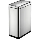 EKO - DeLuxe Phantom Sensor Bin 45 liter - Stainless steel Polypropylene - mat RVS - Prullenbak