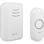Byron DBY-22311 - Deurbel Draadloze set - 150m Bereik - IP44 waterdicht - Wit