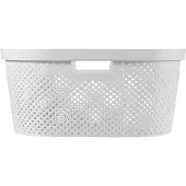 Curver - Infinity Recycled Dots - Wasmand - 40L - Wit