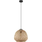 Eglo Dembleby Hanglamp - E27 - Ø 32 cm - Zwart/Hout