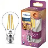 Philips LED GLS E27 10,5-100W filament helder WarmGlow blister - 5102556