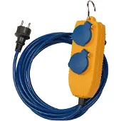 Brennenstuhl Verlengsnoer IP54 met Powerblock 5m blauw - 1161750020