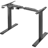 Essentials | Electrisch Zit Sta Bureau | Tafelpoten Frame | Zwart CE