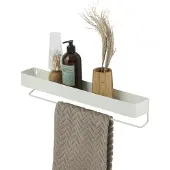 Sealskin Brix - Wandrek met handdoekrek - 55 cm - L - Wit