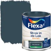 Flexa Houtlak Strak In De Lak - Mat - Nachtblauw - 0,75l