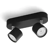 Philips Plafondspot Star Zwart 2x4,5w