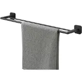 Tiger Carv - Handdoekrek - Dubbel - Voor 2 handdoeken - 65,2 cm - Zwart