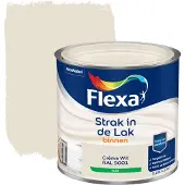Flexa Houtlak Strak In De Lak - Mat - Crème Wit Ral 9001 - 250ml