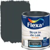 Flexa Houtlak Strak In De Lak - Zijdeglans - Grafietblauw Ral 7016 - 750ml
