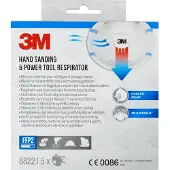 3M Cool Flow stofmasker, FFP2, met ventiel, pak van 5 stuks