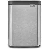 Brabantia Bo afvalemmer 4 liter met kunststof binnenemmer matt steel fingerprint proof |