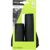 Dresco Fietshandvatten Ergo Leer 135/92mm Zwart
