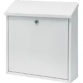 V-Part - Wandbrievenbus Malagan - Galvanized steel Powder Coated - wit - Brievenbus
