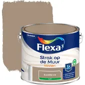 Flexa Strak Op De Muur Muurverf - Mat - Suedebruin - 2,5l