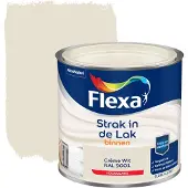 Flexa Houtlak Strak In De Lak - Hoogglans - Crème Wit Ral 9001 - 250ml