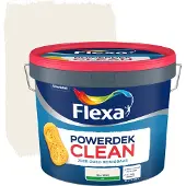 Flexa Powerdek Clean Muurverf - Mat - Gebroken Wit / Ral 9010 - 10l
