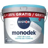 Histor Muurverf Monodek - Mat - Wit - 12,5l